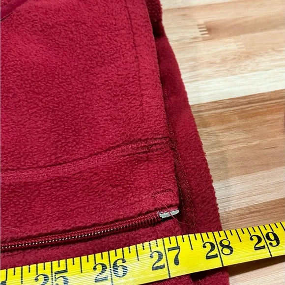 Woolrich Scarlet Fleece Vest size Large Petite - Picture 7 of 8